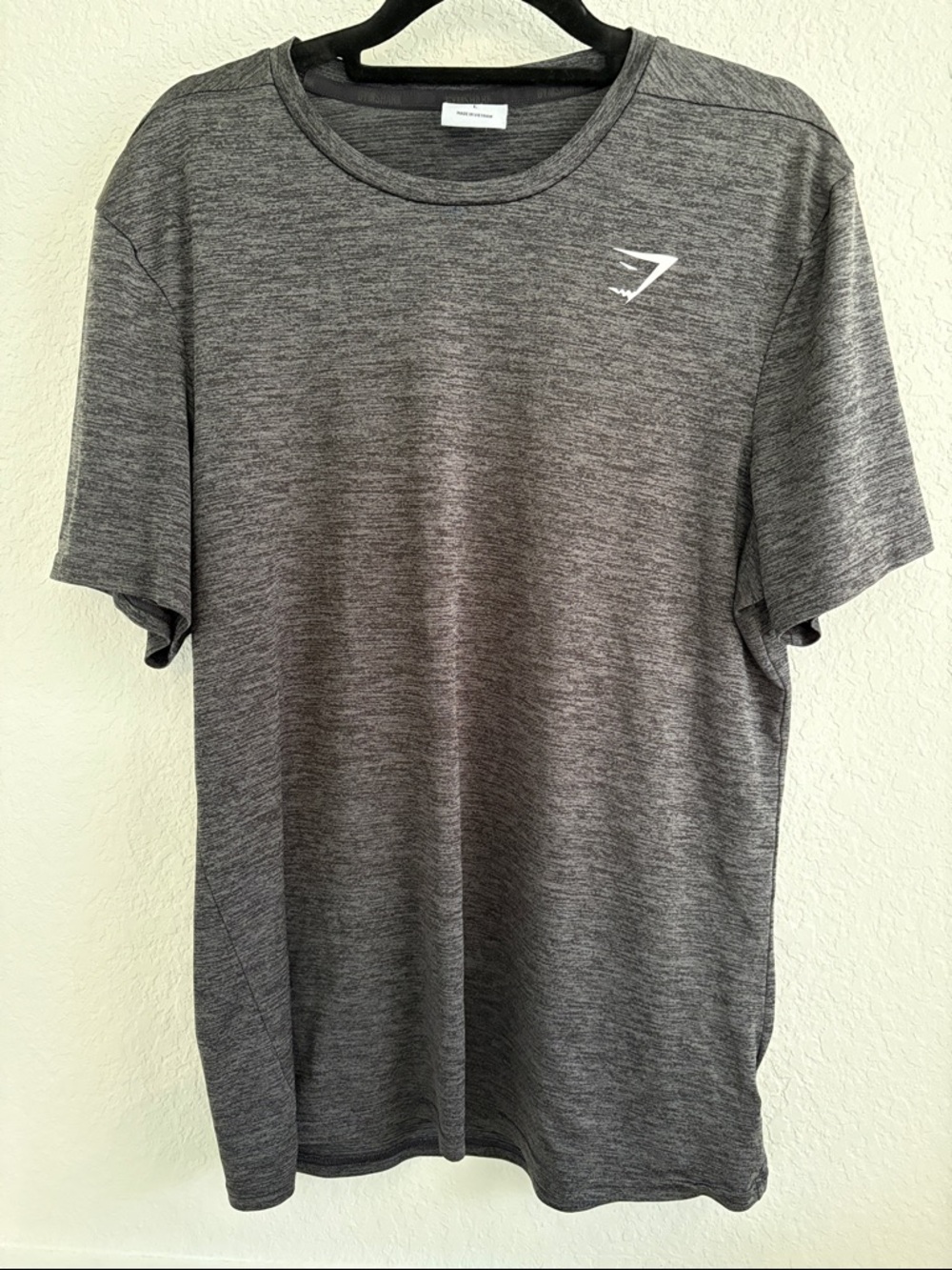 Gymshark Men’s Gray Heather Short Sleeve Training Tee